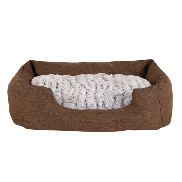 Lionto Hundebett mit Wendekissen meliert M