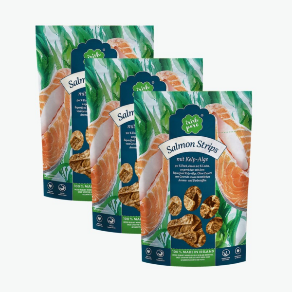 Irish Pure Salmon Strips mit Kelp-Alge 3x450 g