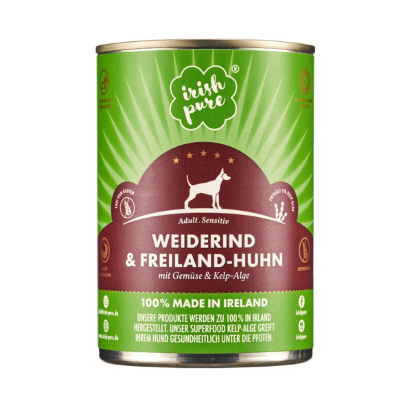 Irish Pure Nassfutter Weiderind & Huhn