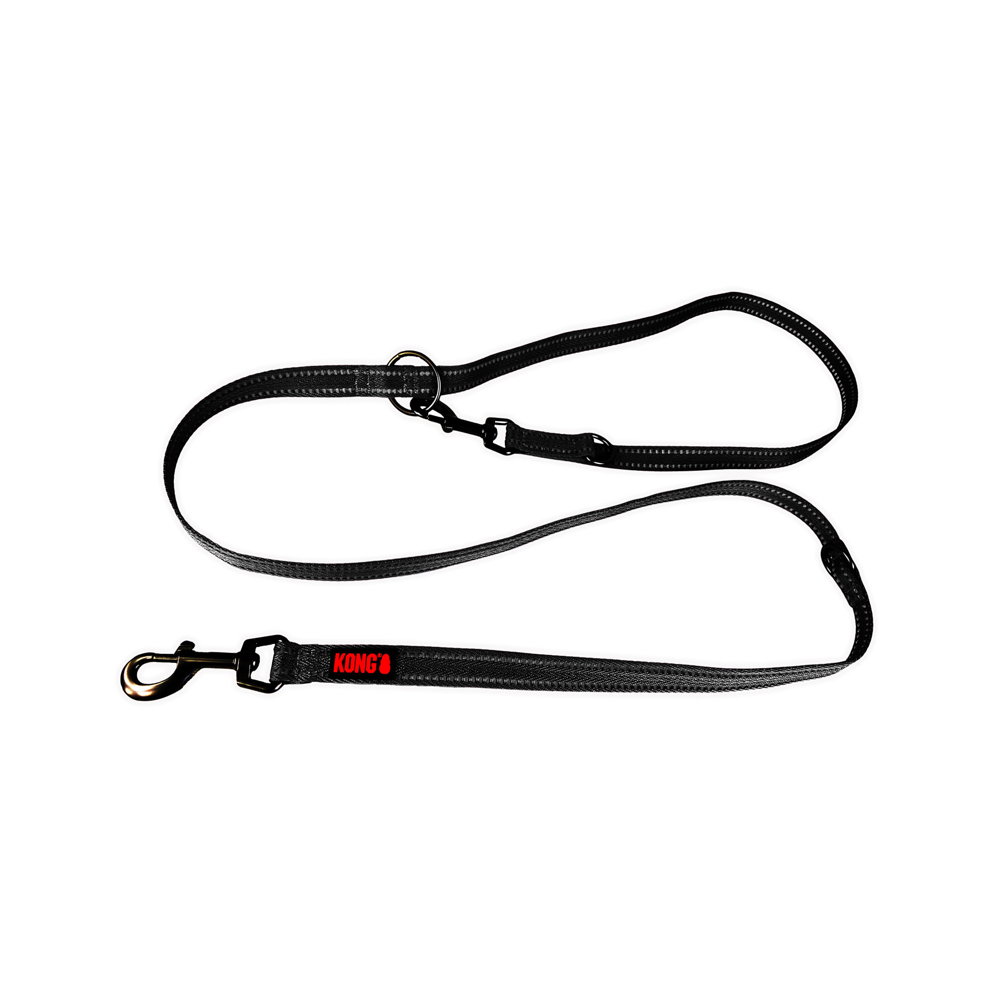 KONG Adjustable Leash - Schwarz - M/L