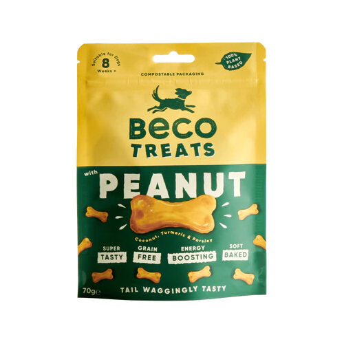 Beco Treats - Erdnuss mit Kokosnuss & Kurkuma - 70 g