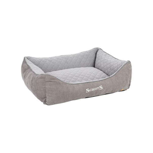 Scruffs Thermal Box Bed - L - 75 x 60 cm - Grau