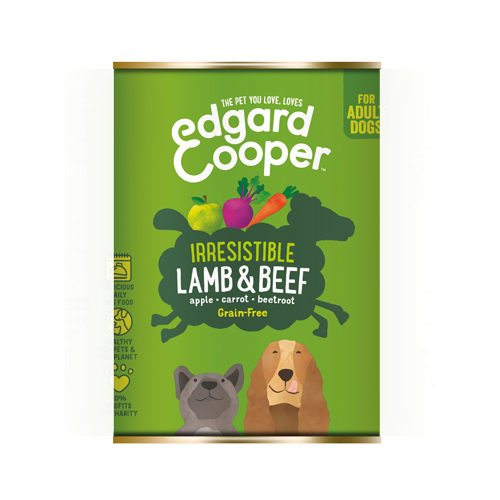 Edgard & Cooper Adult Hundefutter - Dosen - Lamm & Rind - 6 x 400 g