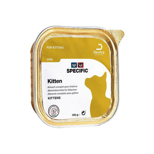 SPECIFIC Kitten FPW Katzenfutter - Schälchen - 4 x 7 x 100 g