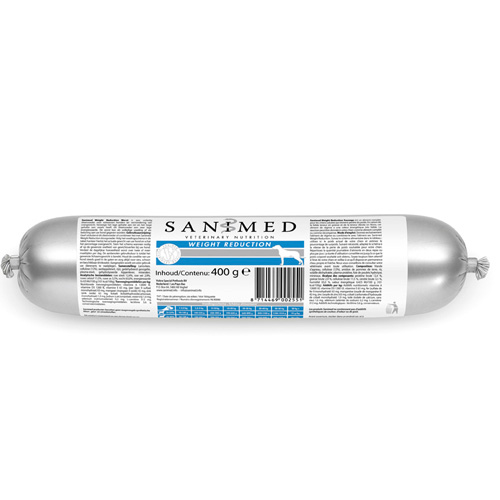 SANIMED Weight Reduction Hundefutter - Wurst - 5 x 400 g