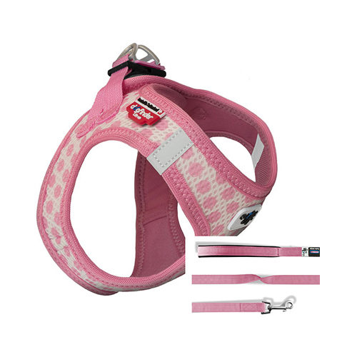 Curli Vest Harness Air-Mesh & Leash Puppy Set - S - Hellrosa