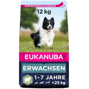 EUKANUBA Adult Small & Medium Breed Lamm & Reis 12 kg