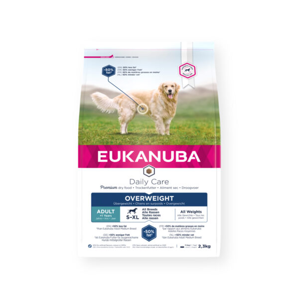 Eukanuba Daily Care Übergewichtiger - aller Rassen – Huhn – 12 kg