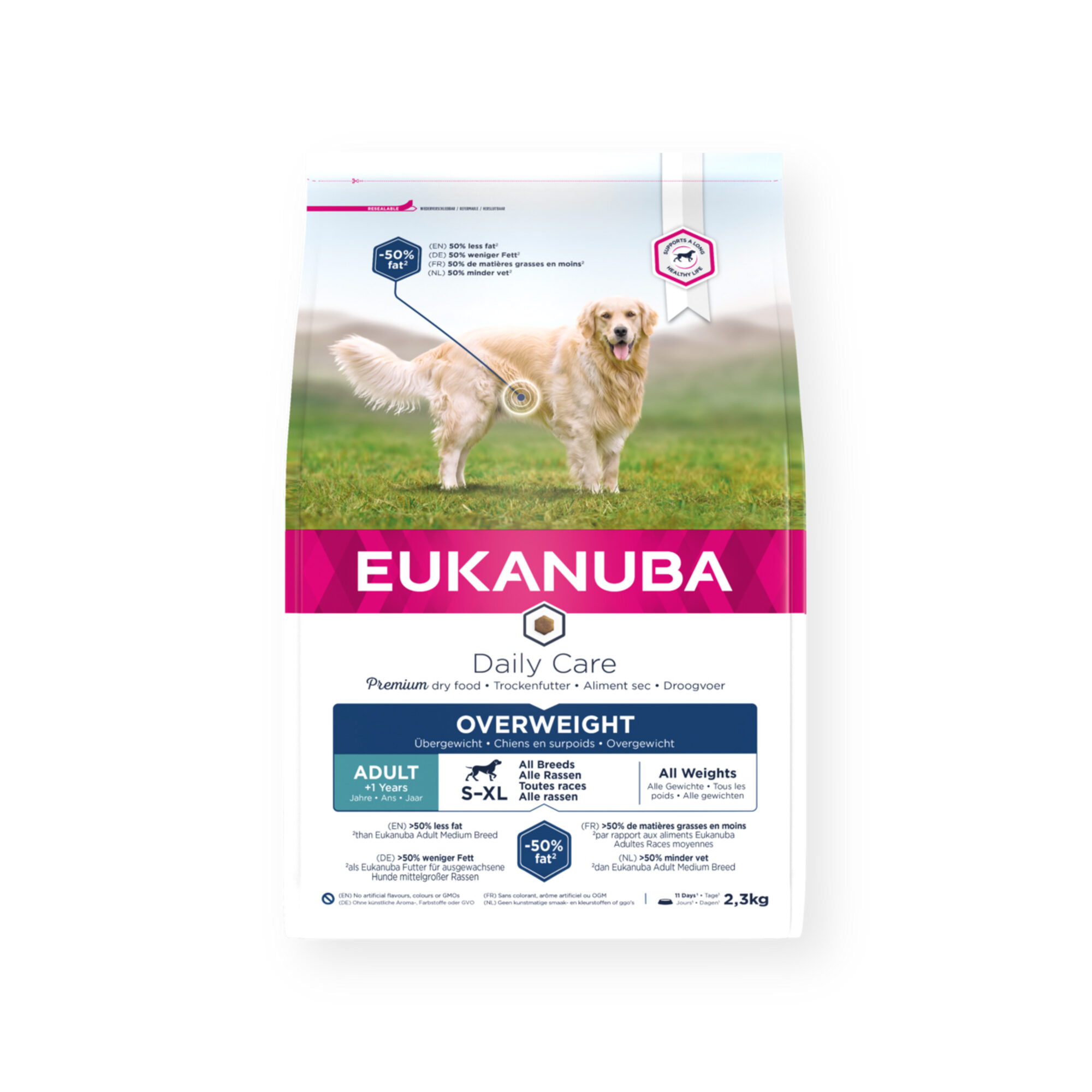 Eukanuba Daily Care Übergewichtiger - aller Rassen – Huhn – 12 kg