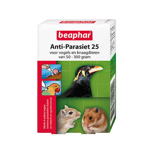 Beaphar Anti-Parasiten 150 - Nagetiere/Vögel - > 300 Gramm - 4 Pipetten