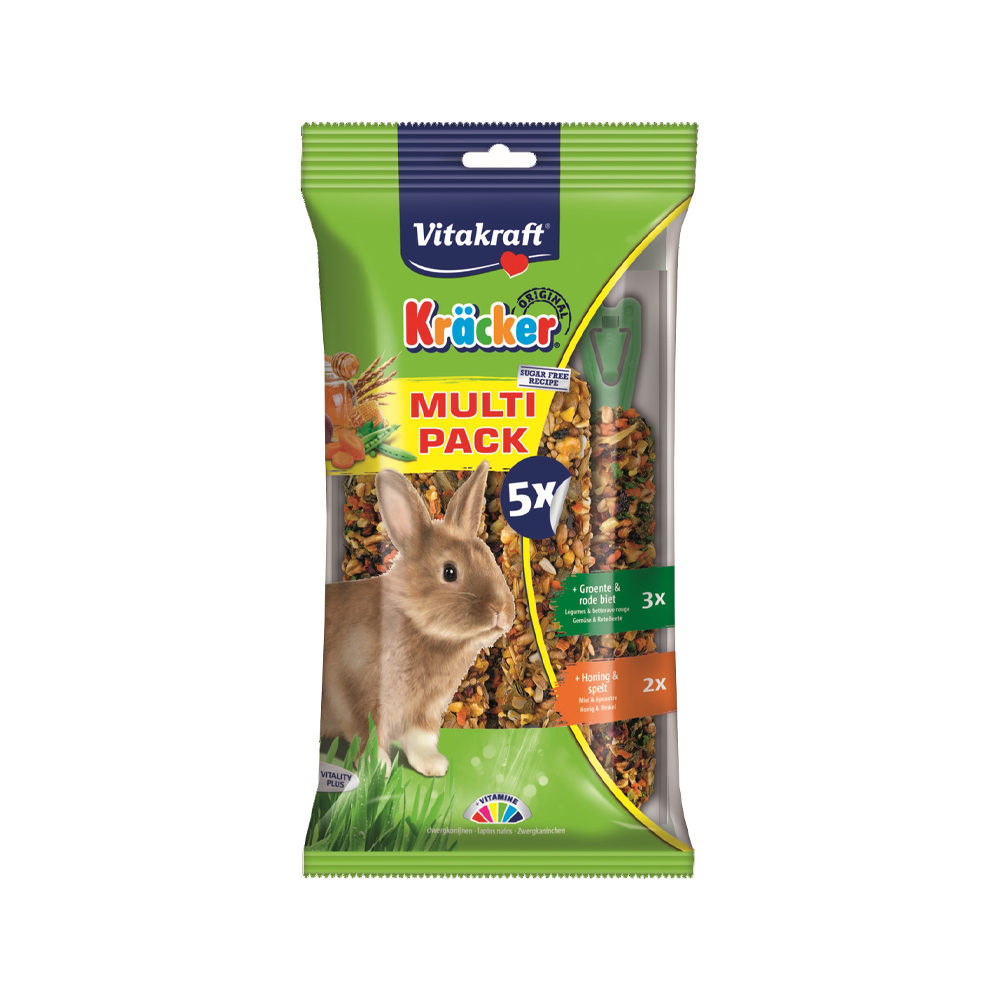 Vitakraft Kräcker Multi Pack - Kaninchen - 5 Stück