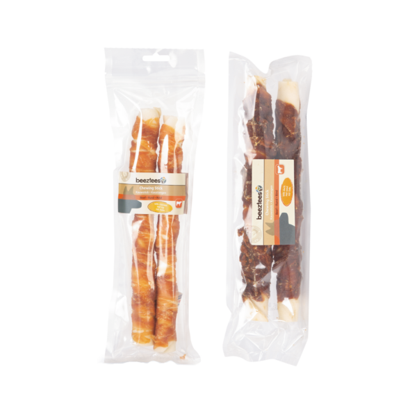 Beeztees Culinaire Kausticks - 2 x 15 cm - Huhn - 3 Stück