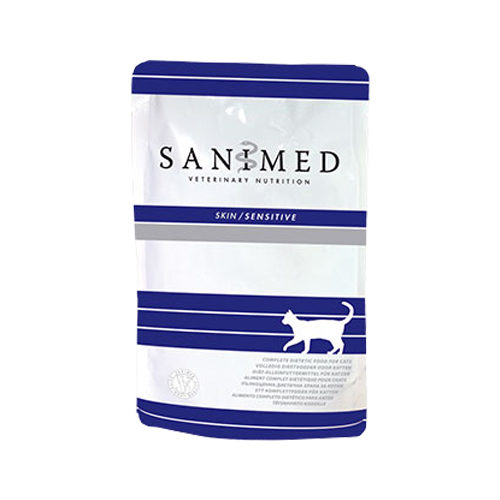 SANIMED Skin Sensitive Cat - 24x 100 g Frischebeutel