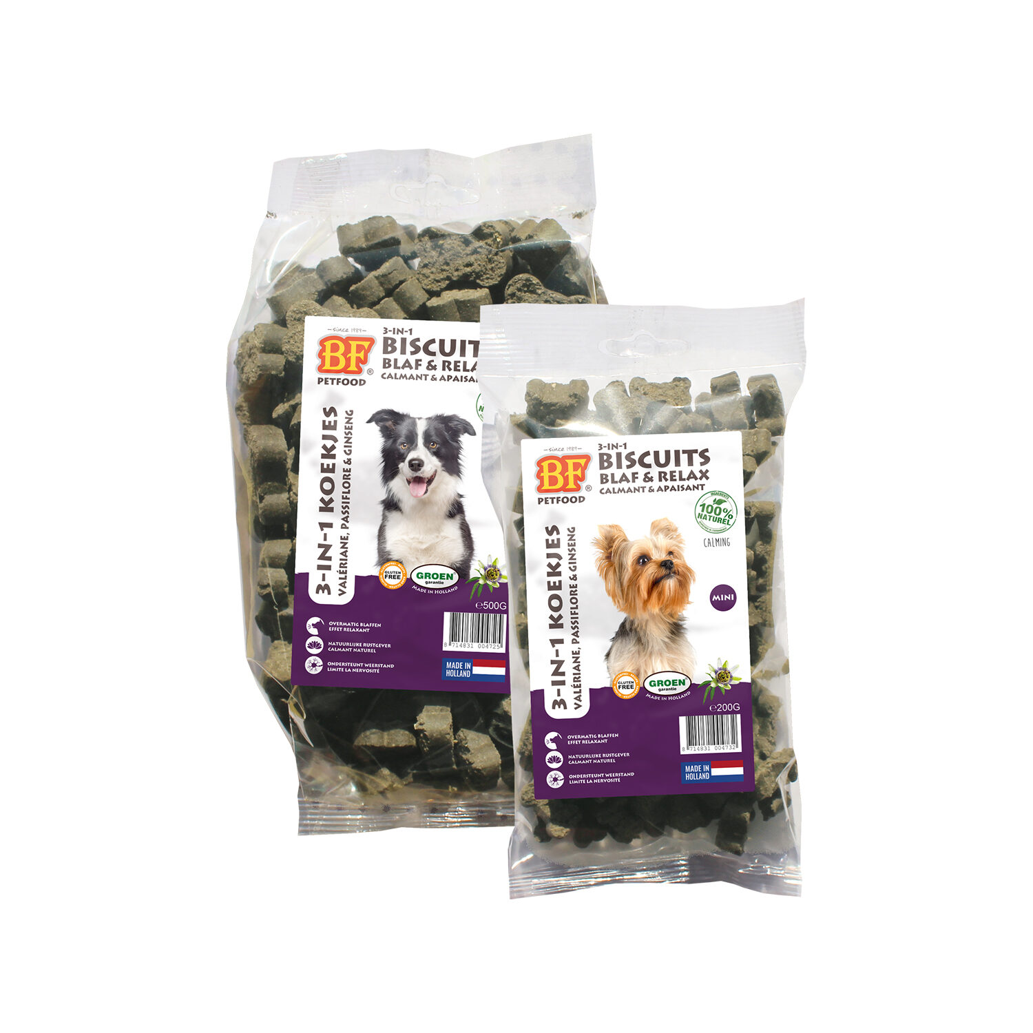 BF®Petfood - 3 in 1 Kekse Bark & Relax - 500 g