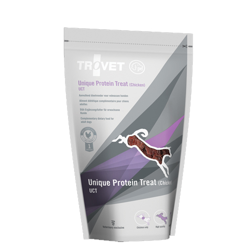 TROVET Unique Protein Treats UCT Hund - Huhn - 8 x 125 g