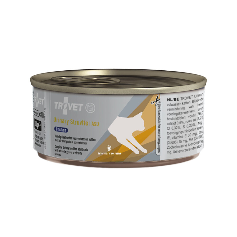 TROVET Urinary Struvite ASD (Chicken) Katze - 12 x 200 g Dosen