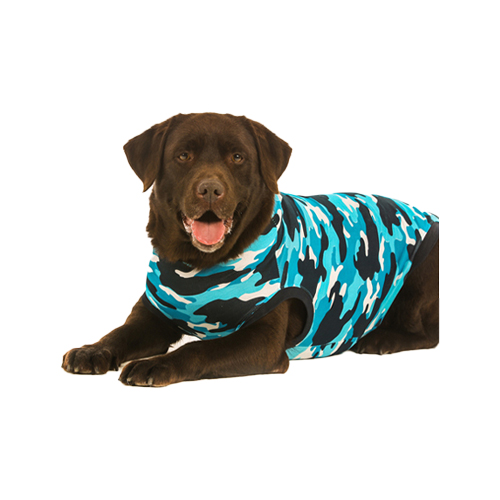 Suitical Recovery Suit Hund - Blau Camouflage - S Plus