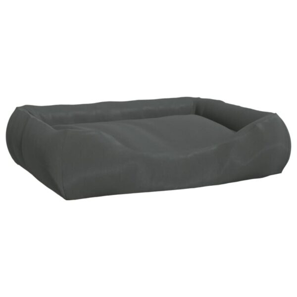 VidaXL Hundebett mit Kissen Oxford-Gewebe dunkelgrau 58 cm