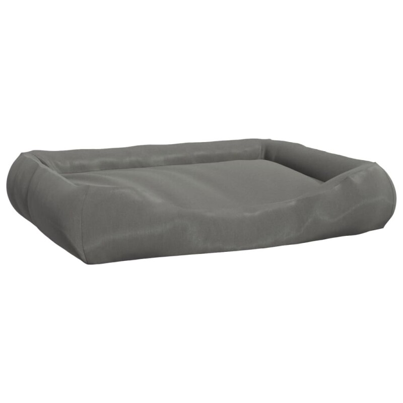 VidaXL Hundebett mit Kissen Oxford-Gewebe grau 75 cm