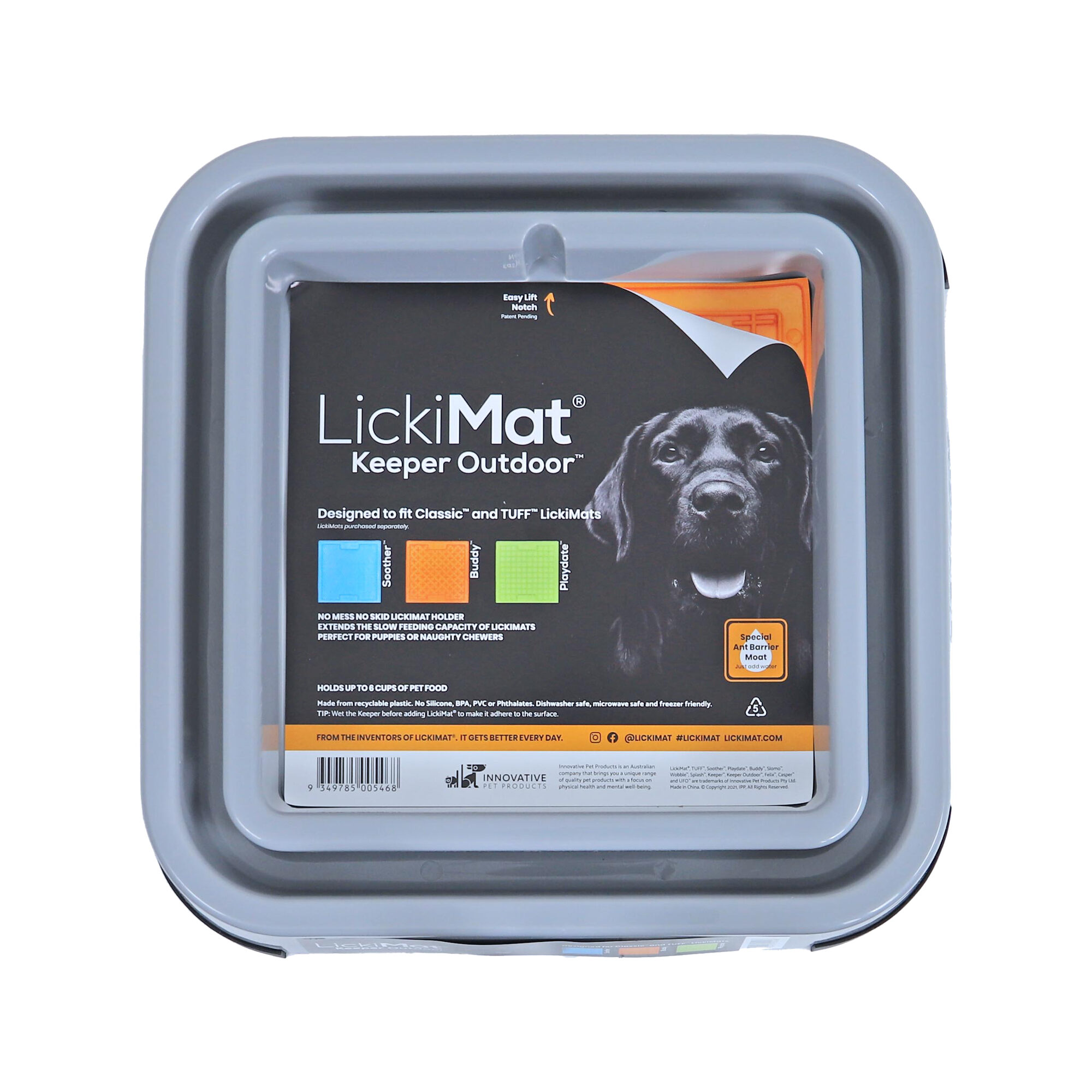 LickiMat Keeper Outdoor – Grau – 31