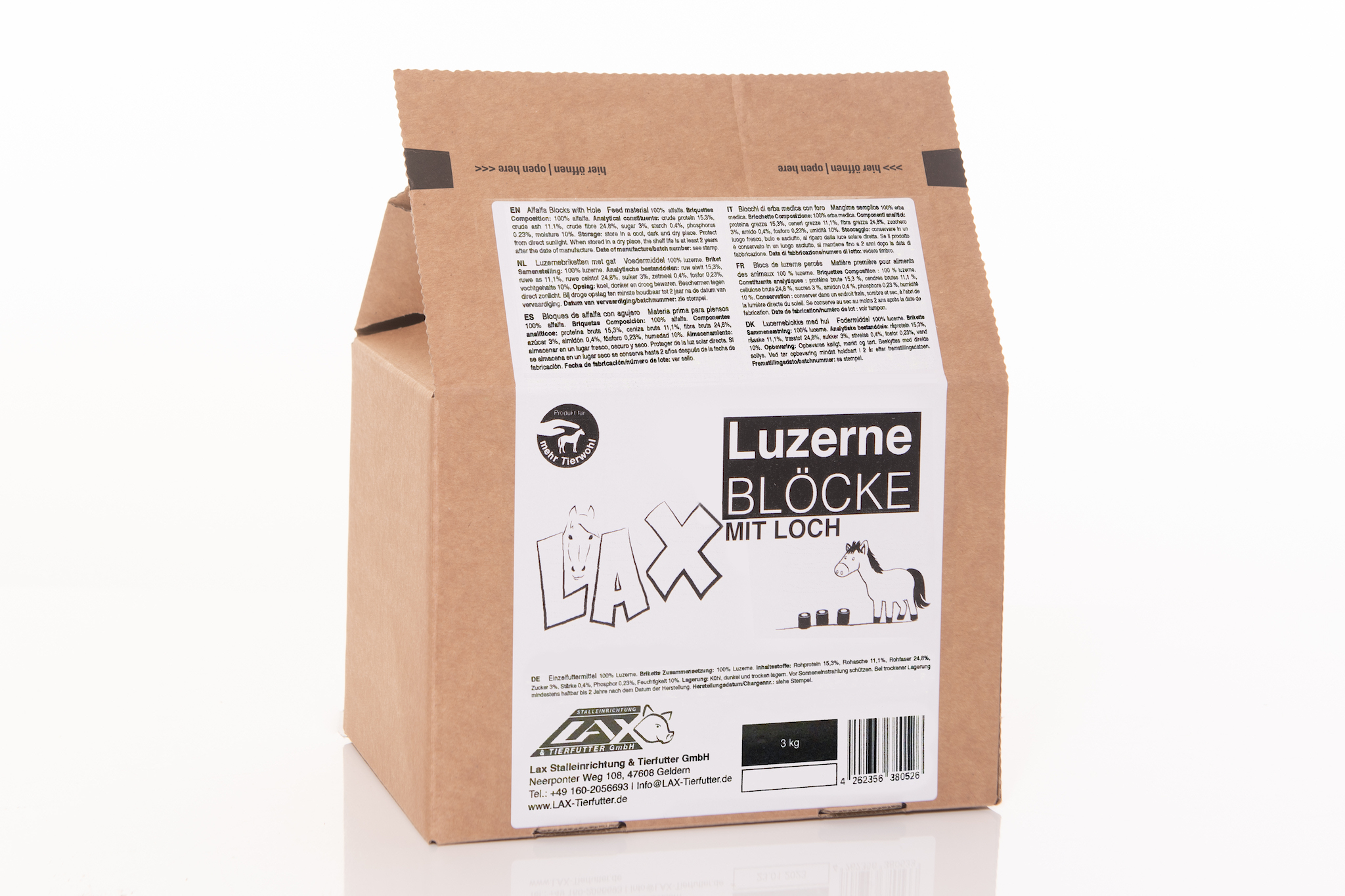 Lax Luzerne Blöcke mit Loch - 3kg PackNachfüllpack für die Spielseile