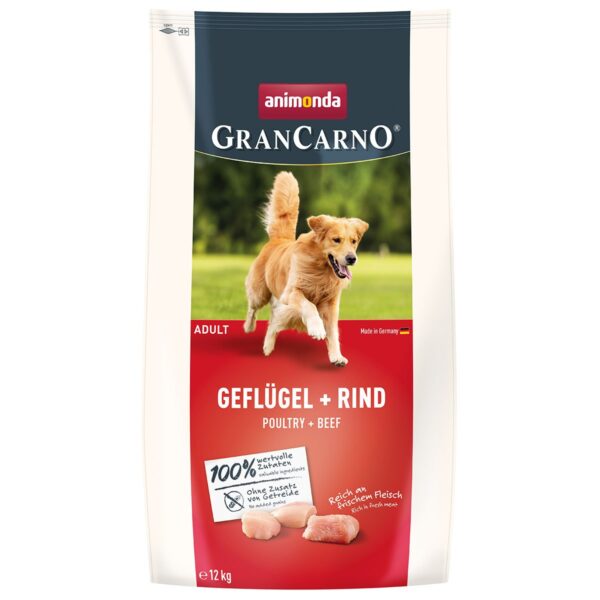 animonda GranCarno Adult Geflügel + Rind 12kg