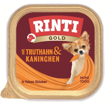 RINTI Gold Mini 16x100g Truthahn & Kaninchen