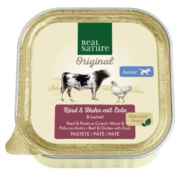 REAL NATURE Junior Rind & Huhn mit Ente 17x100 g