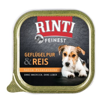 RINTI Feinest Adult Geflügel pur & Reis 44x150 g