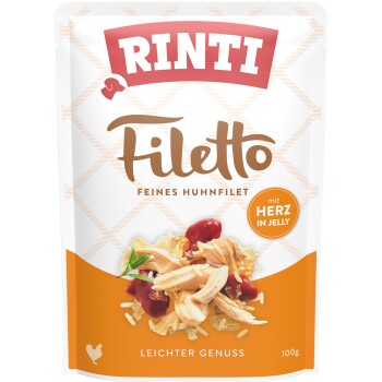 RINTI Filetto 24x100g Huhn & Hühnerherzen