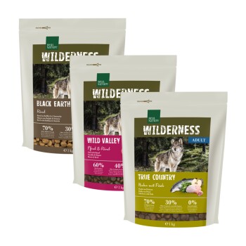 REAL NATURE Wilderness Adult 3x1 kg Probierpaket 1