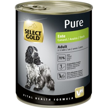 SELECT GOLD Pure Adult Ente 24x800 g