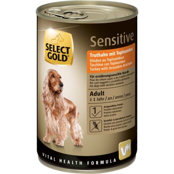 SELECT GOLD Sensitive Adult Truthahn mit Topinambur 6x400 g