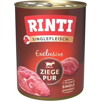 RINTI Singlefleisch Ziege pur exclusive 24x800 g