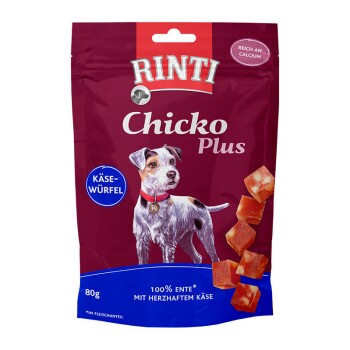 RINTI Chicko Plus 12x80g Käsewürfel mit Ente