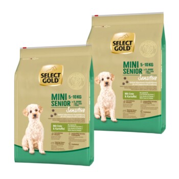 SELECT GOLD Sensitive Mini Senior Ente & Kartoffel 2x4 kg