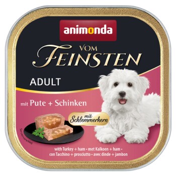 animonda Vom Feinsten mit Schlemmerkern Adult 22x150g Pute und Schinken