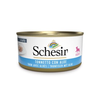 Schesir Puppy 18x150g Thunfisch mit Aloe