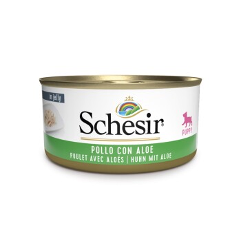 Schesir Puppy 18x150g Huhn mit Aloe