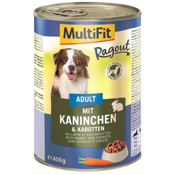 MultiFit Adult Ragout Kaninchen & Karotten 24x400 g