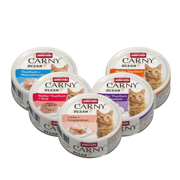 Animonda Carny Ocean Katzenfutter - Dosen - Weißer Thunfisch & Rind - 12 x 80 g