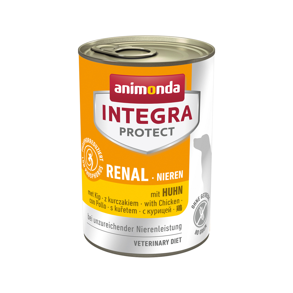 Animonda Integra Protect Dog Nieren Hundefutter - Dosen - Huhn - 6 x 400 g