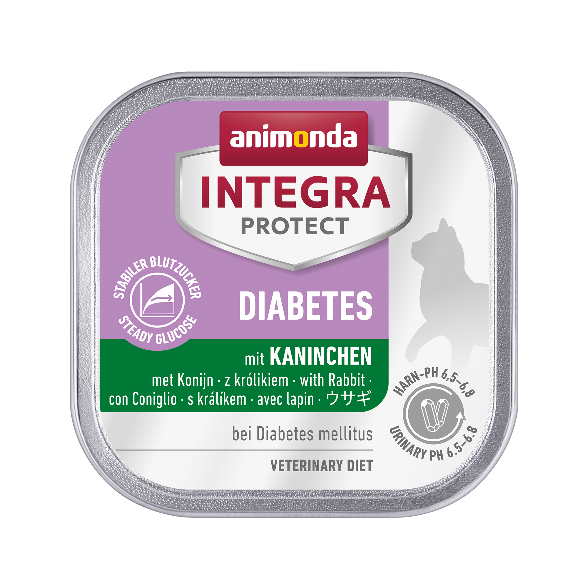 Animonda Integra Protect Diabetes Katzenfutter - Schälchen - Kaninchen - 16 x 100 g