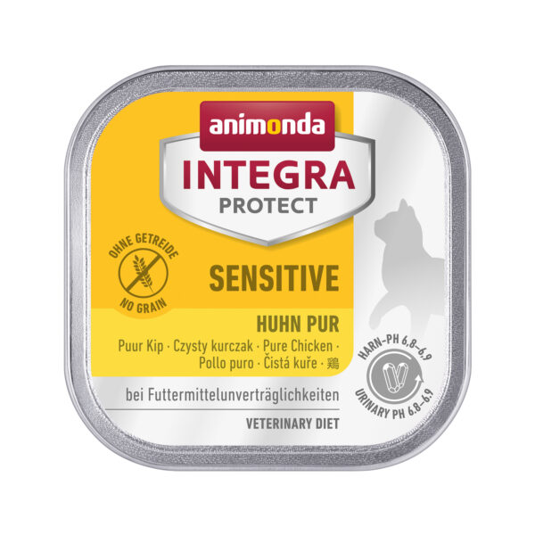 Animonda Integra Protect Sensitive Katzenfutter - Schälchen - Huhn - 16 x 100 g