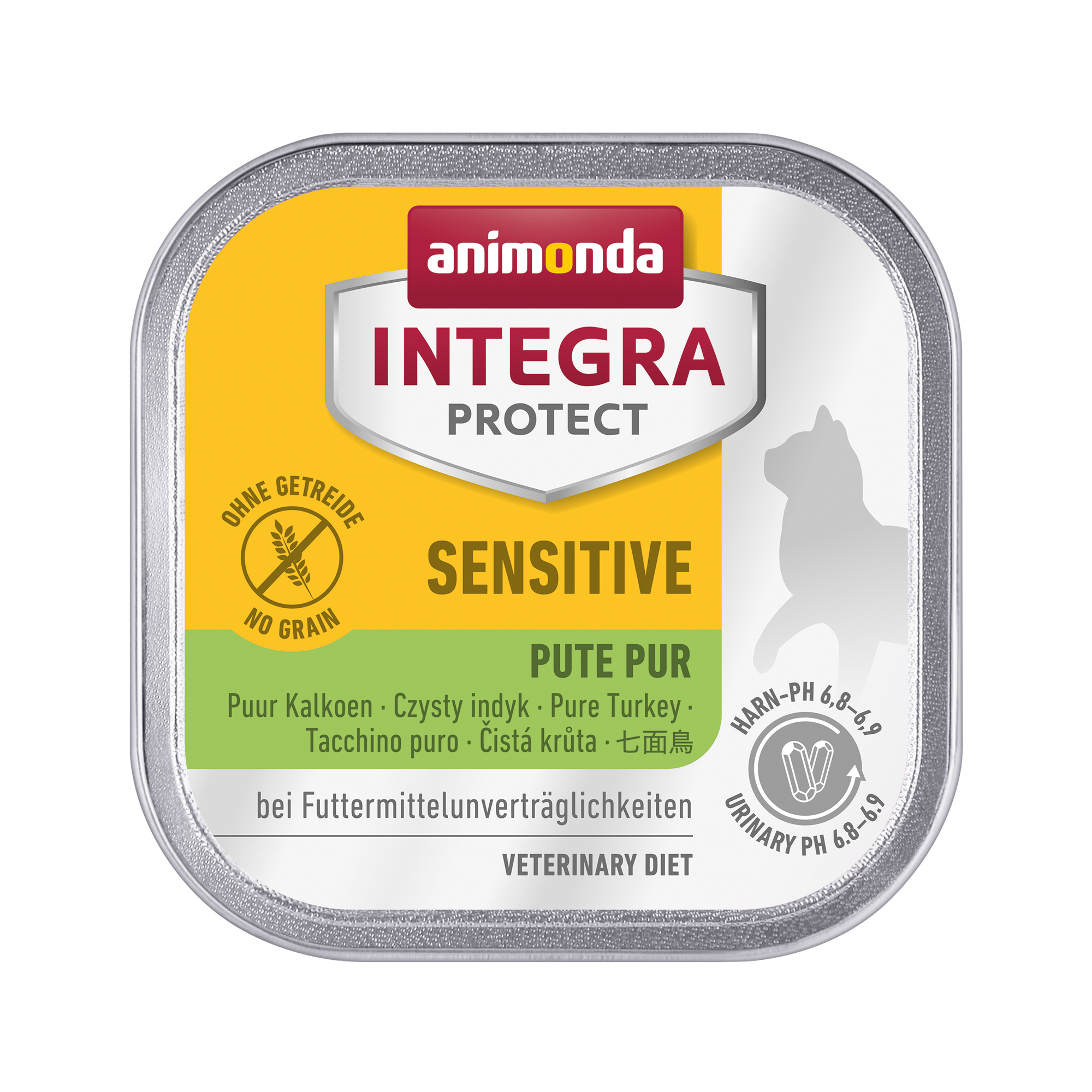 Animonda Integra Protect Sensitive Katzenfutter - Schälchen - Pute - 16 x 100 g