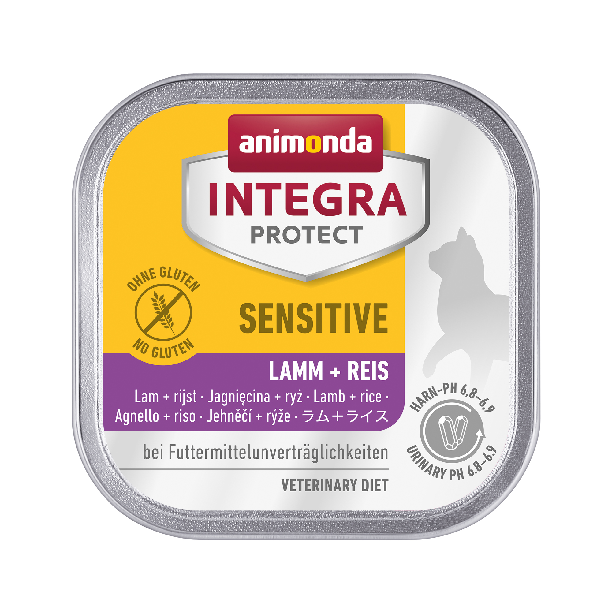 Animonda Integra Protect Sensitive Katzenfutter - Schälchen - Lamm & Reis - 16 x 100 g