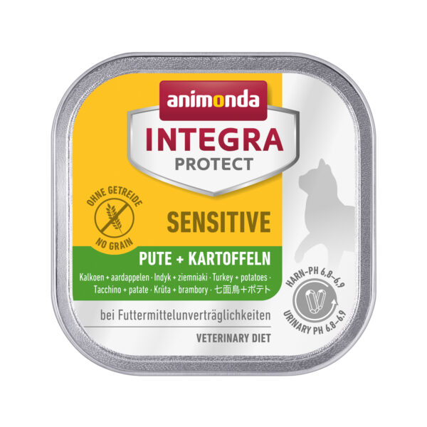 Animonda Integra Protect Sensitive Katzenfutter - Schälchen - Pute & Kartoffel - 16 x 100 g