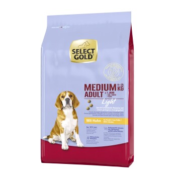 SELECT GOLD Light Medium Adult Huhn 12 kg