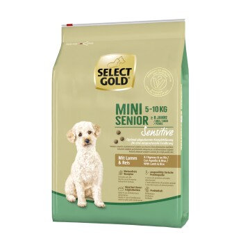 SELECT GOLD Sensitive Mini Senior Lamm & Reis 4 kg