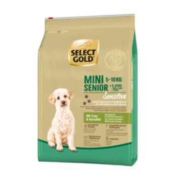 SELECT GOLD Sensitive Mini Senior Ente & Kartoffel 4 kg